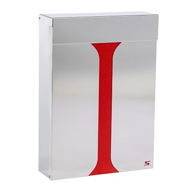 Vendita online Cassetta S23 in acciaio inox AISI 304 cover rossa 280x90x390H mm.